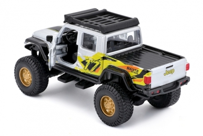 Maisto Jeep Gladiator 4x4 Rebels, stříbrný
