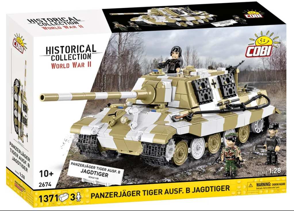 Cobi 2674 II WW Panzerjäger TIGER Ausf. B JAGDTIGER 1:28, 1371 kostek