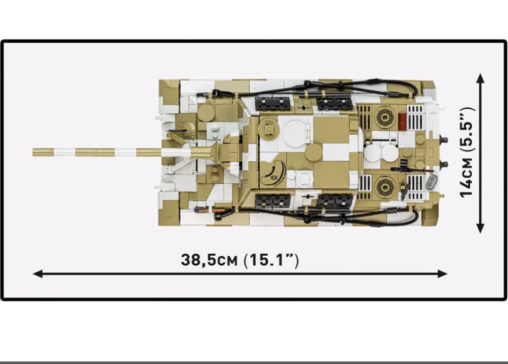 Cobi 2674 II WW Panzerjäger TIGER Ausf. B JAGDTIGER 1:28, 1371 kostek
