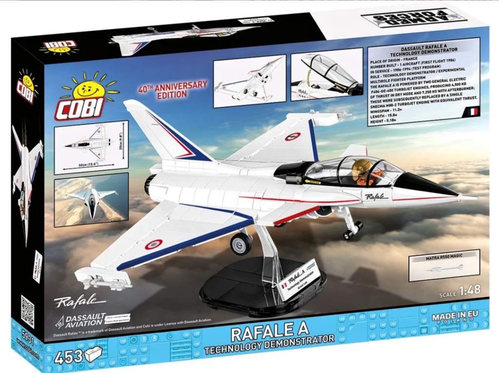 Cobi 5931 Armed Forces RAFALE A Technology demonstrator, 1:48, 453 kostek
