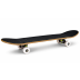 Skateboard sportovní, oranžový s potiskem, 79x20 cm