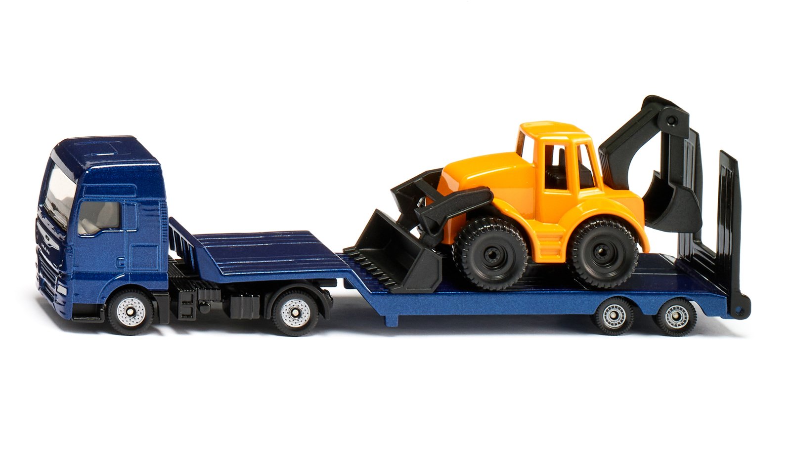 SIKU Super - dlouhý tahač s rypadlem, 1:87