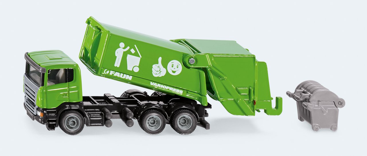 SIKU Blister - Popelářské auto Scania 1:87
