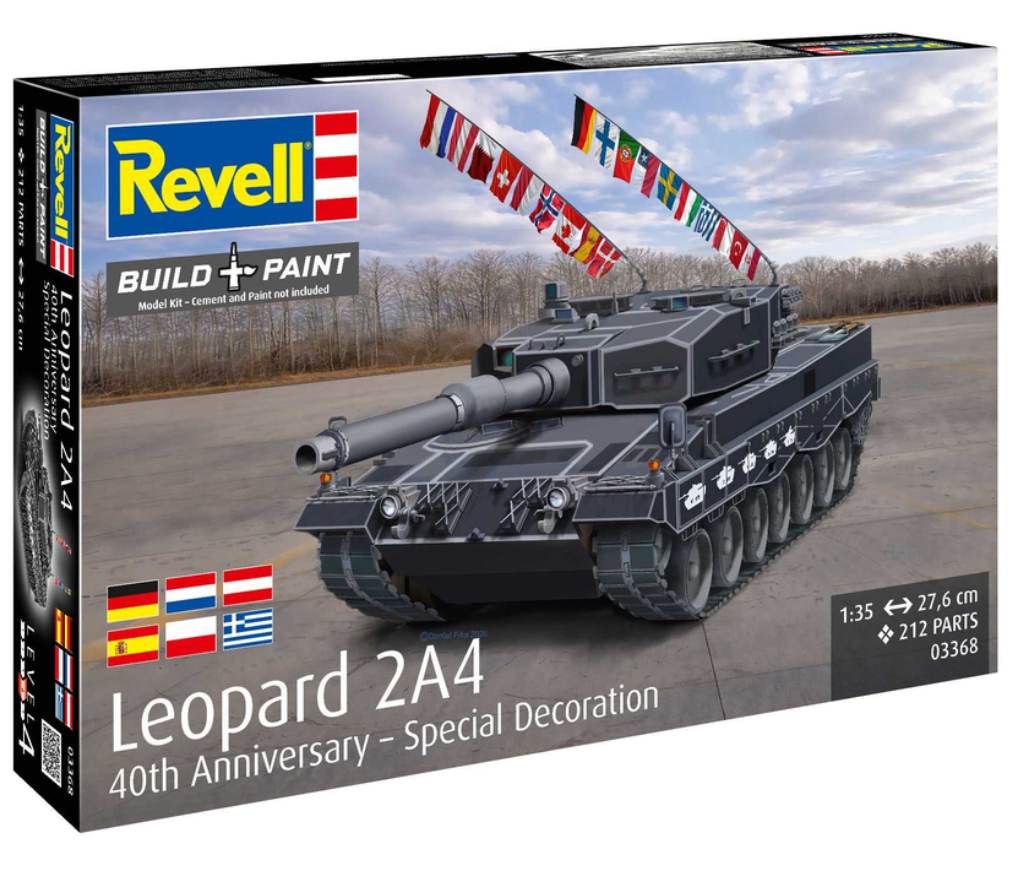 Revell ModelKit tank 03368 - Leopard 2A4 Special Decoration 40th Anniversary (1:35)