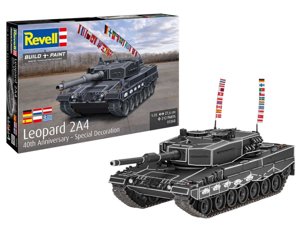 Revell ModelKit tank 03368 - Leopard 2A4 Special Decoration 40th Anniversary (1:35)