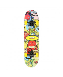 Skateboard Nils Extreme CR3108SA COLOR WORMS, 78x20 cm