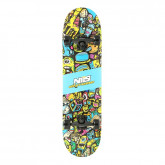 Skateboard Nils Extreme CR3108SA COLOR WORMS 2, 78x20 cm