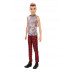 Mattel Barbie Ken 176 Červené káro kalhoty