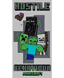 Jerry Fabrics dětská osuška Minecraft Hostile Behaviour, 70x140 cm