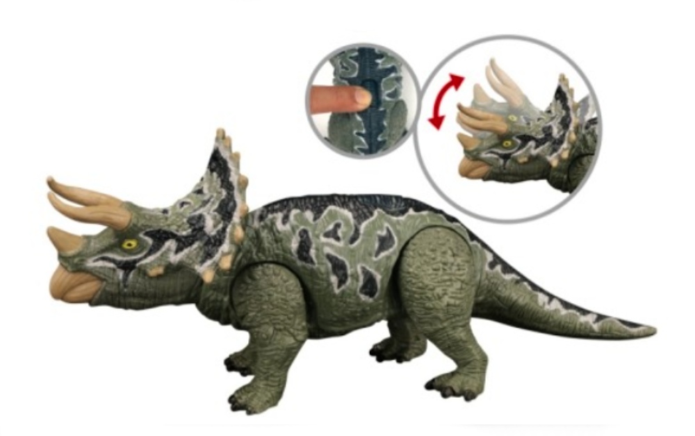 Dinosaurus Triceratops, 15cm