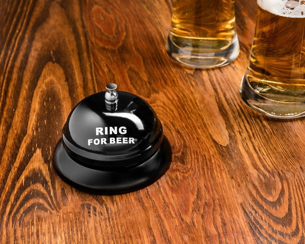 Stolní zvoneček na pivo, Ring for BEER