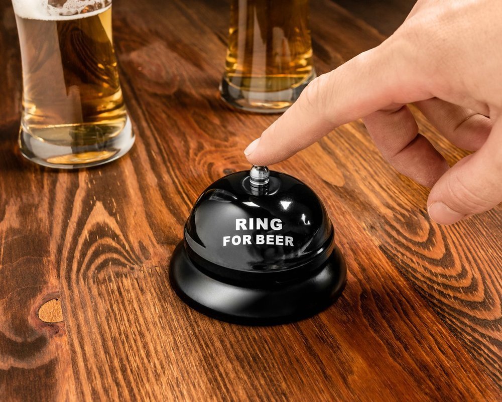 Stolní zvoneček na pivo, Ring for BEER