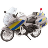 MaDe Policejní Motorka kovová, 18 cm