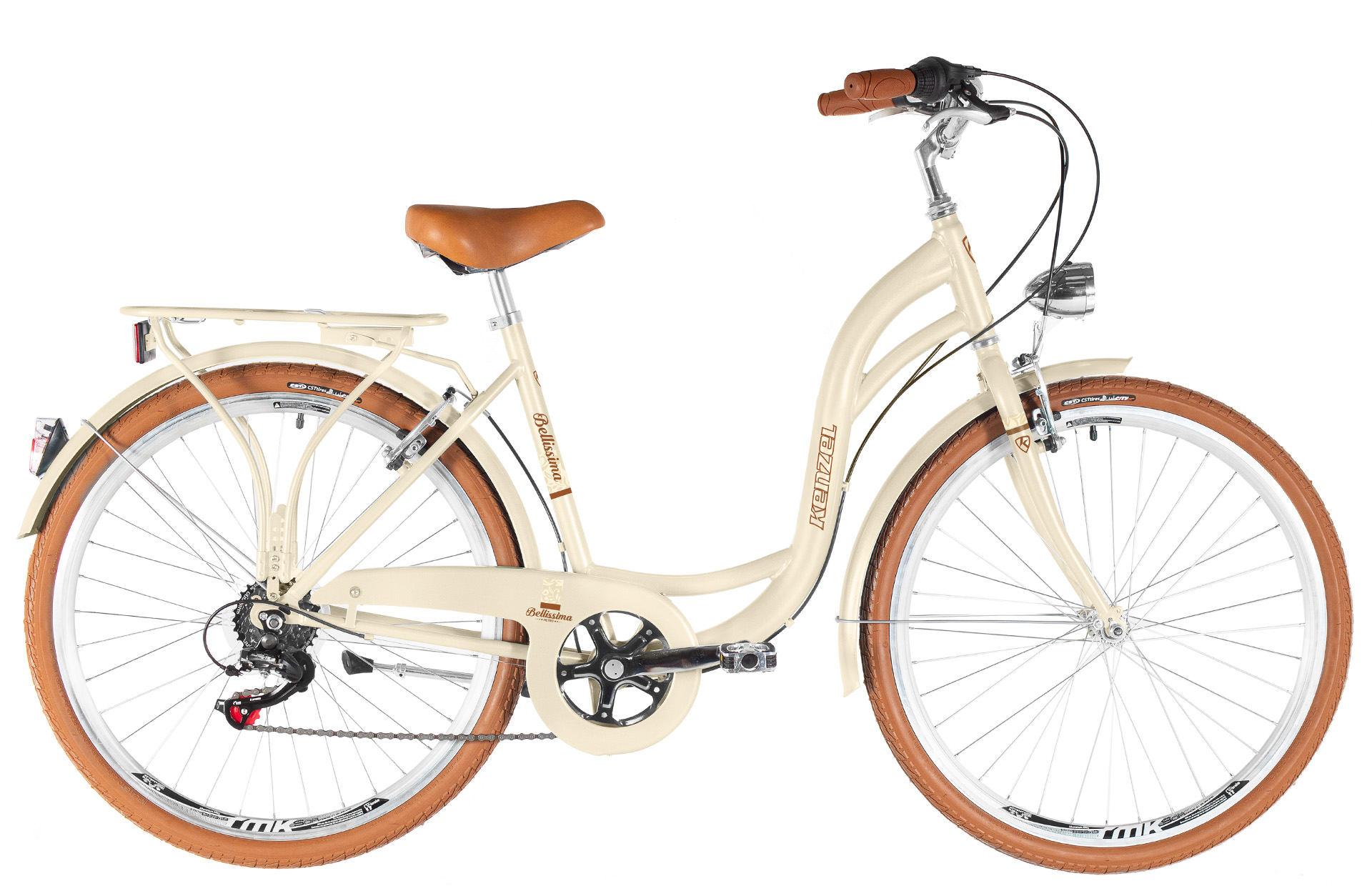 Kenzel jízdní kolo Bellissima Royal 6spd 28" 2026 béžovo-hnědé
