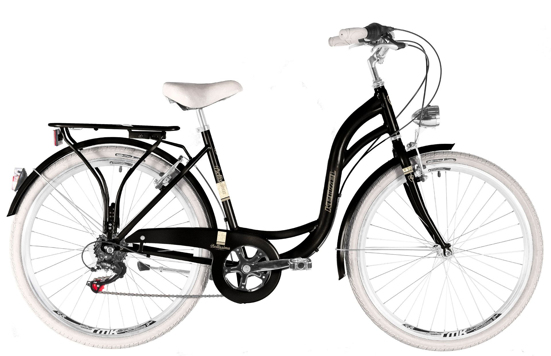 Kenzel jízdní kolo Bellissima Royal 6spd 28" 2026 černo-béžové