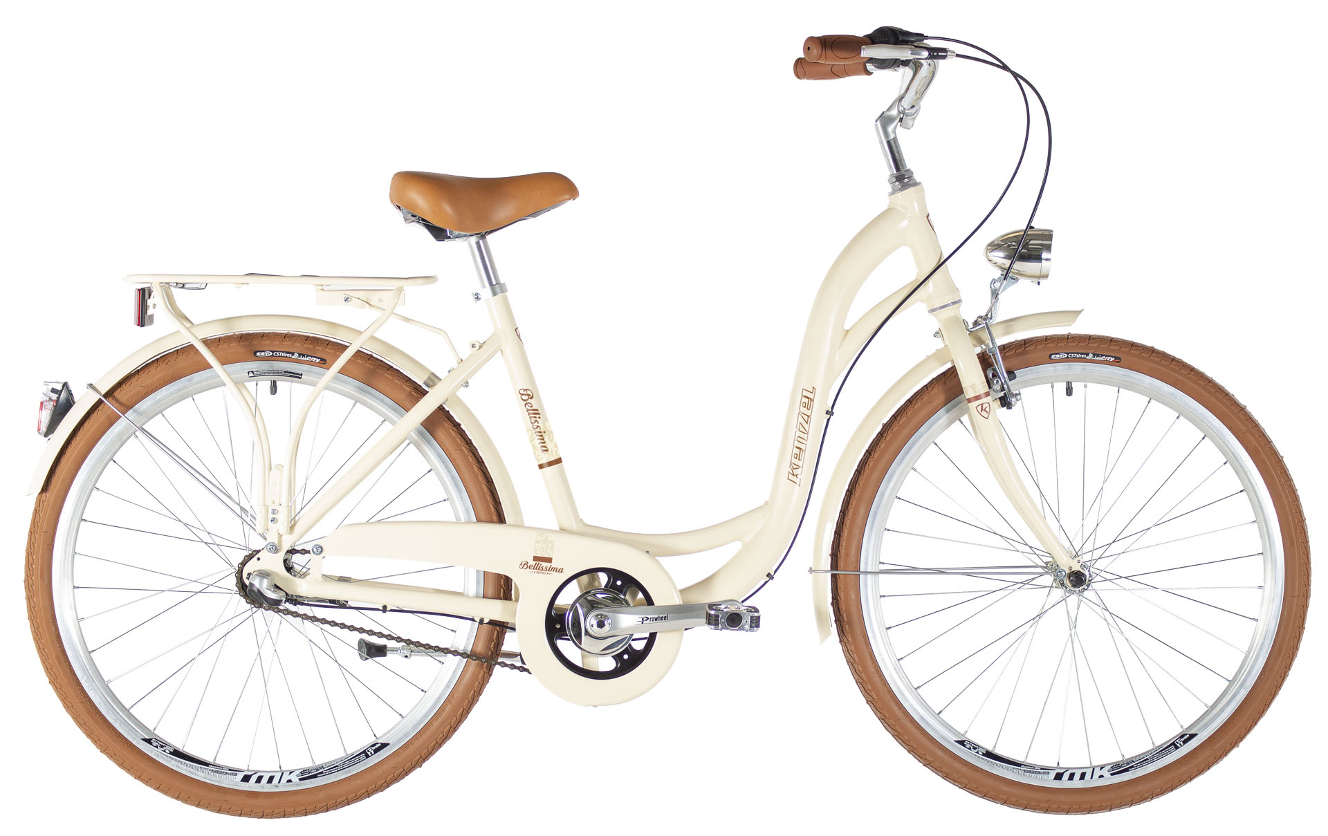 Kenzel Retro kolo Bellissima Deluxe 7spd 26" 2026 béžovo-hnědé