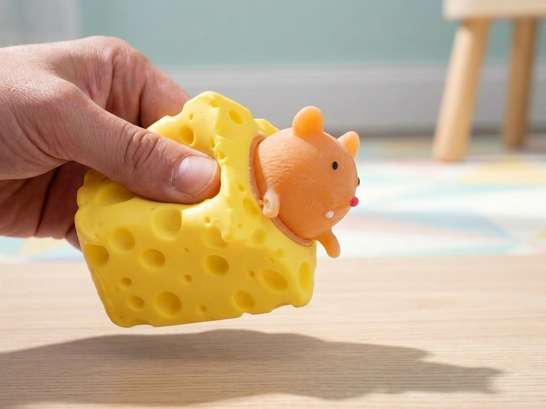 Toys&Trends antistresový sýr s myší