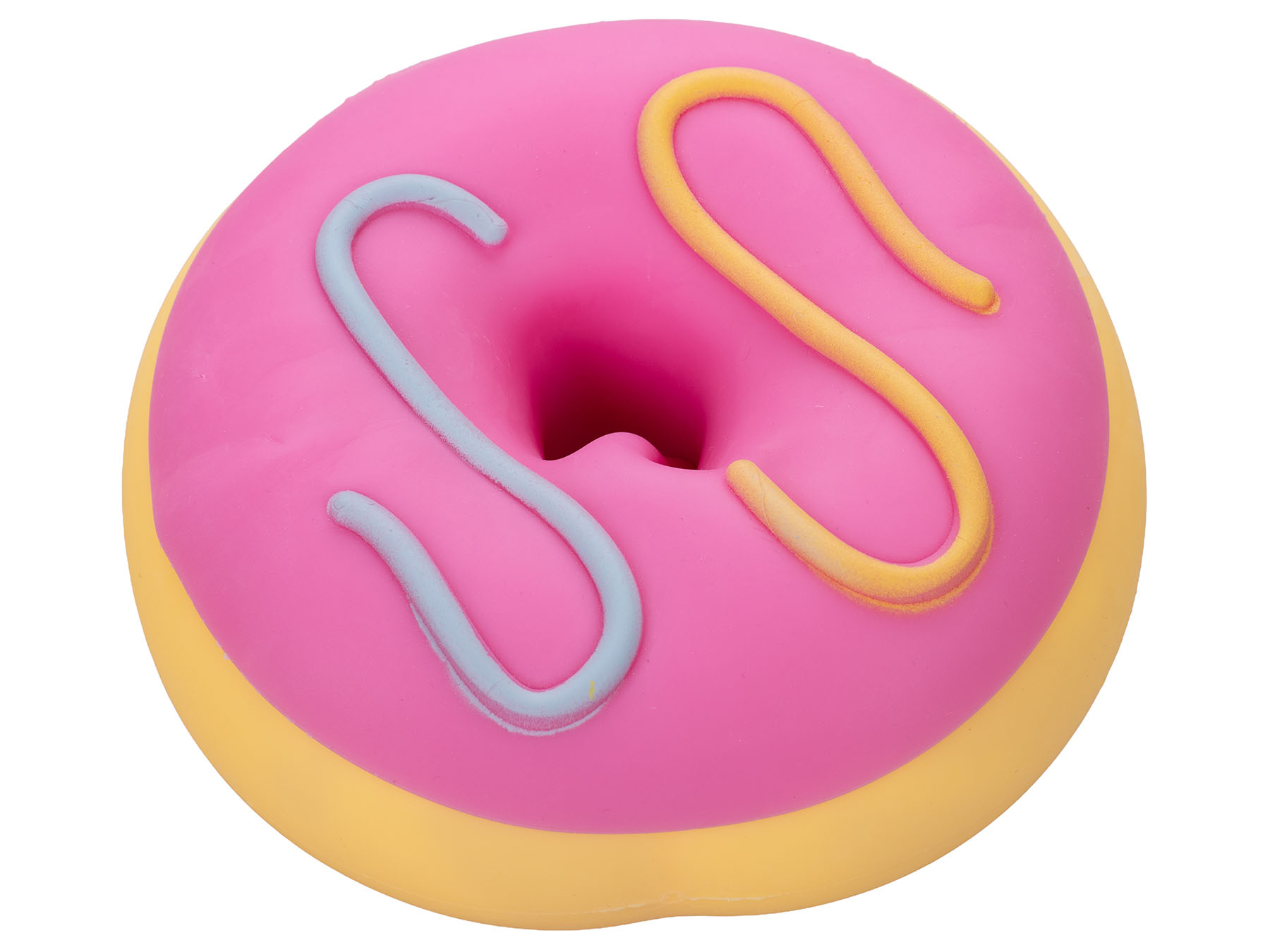 Mega squeeze jumbo strečový donut, růžový 16cm
