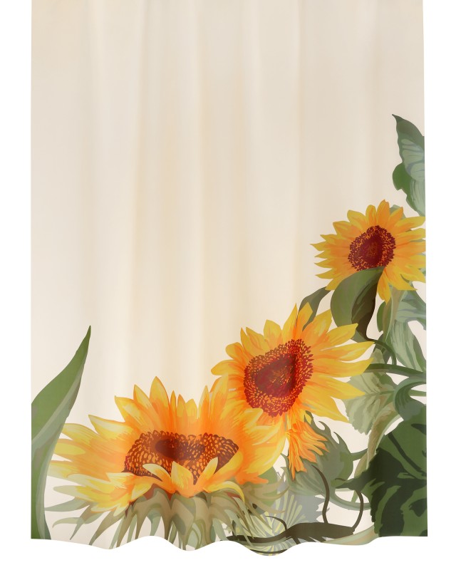 Bellatex Koupelnový závěs Slunečnice - 180x200 cm