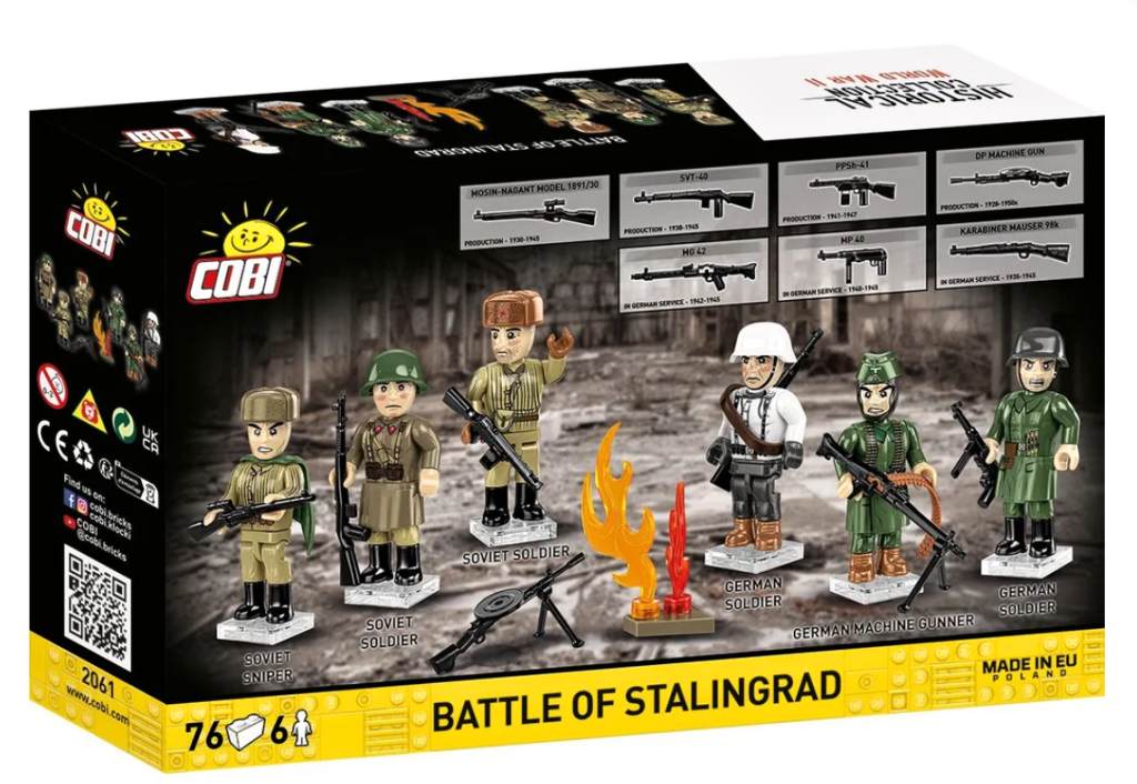 Cobi 2061 3 figurky s doplňky Bitva u Stalingradu, 76 kostek