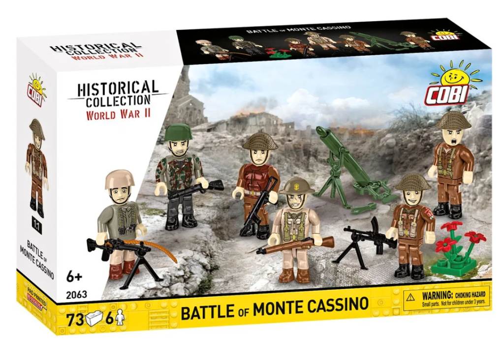 Cobi 2063 Bitva u Monte Cassina 1944, 6 figurek s doplňky