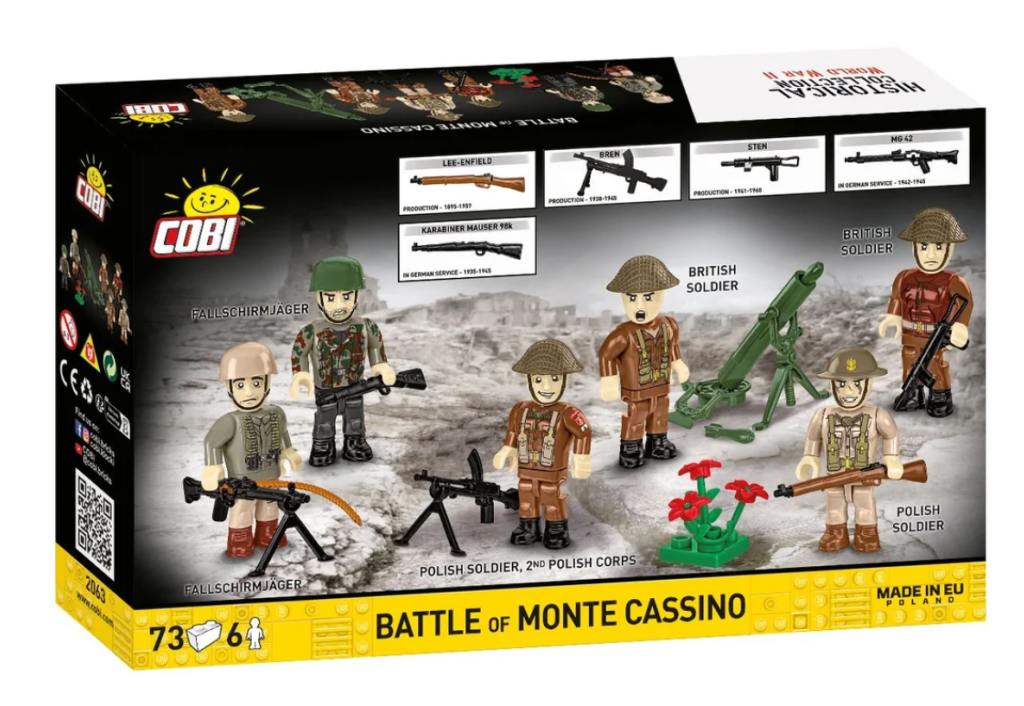 Cobi 2063 Bitva u Monte Cassina 1944, 6 figurek s doplňky