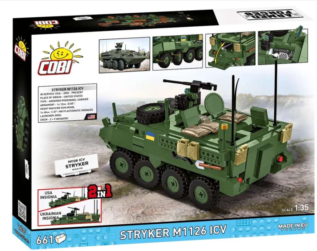 Cobi 2635 Armed Forces STRYKER M1126 ICV, 1:35, 661 kostek