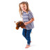 Faunica Hobby horse Bonnie, tmavě hnědý kůň na tyči