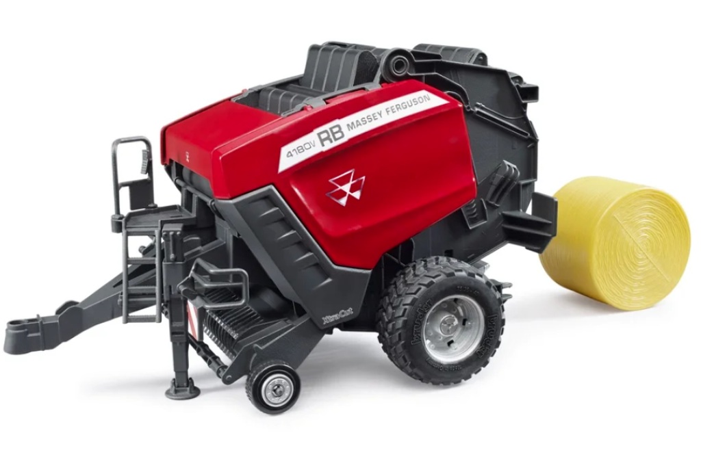 Bruder 2039 Lis na kulaté balíky Massey Ferguson RB 4180V