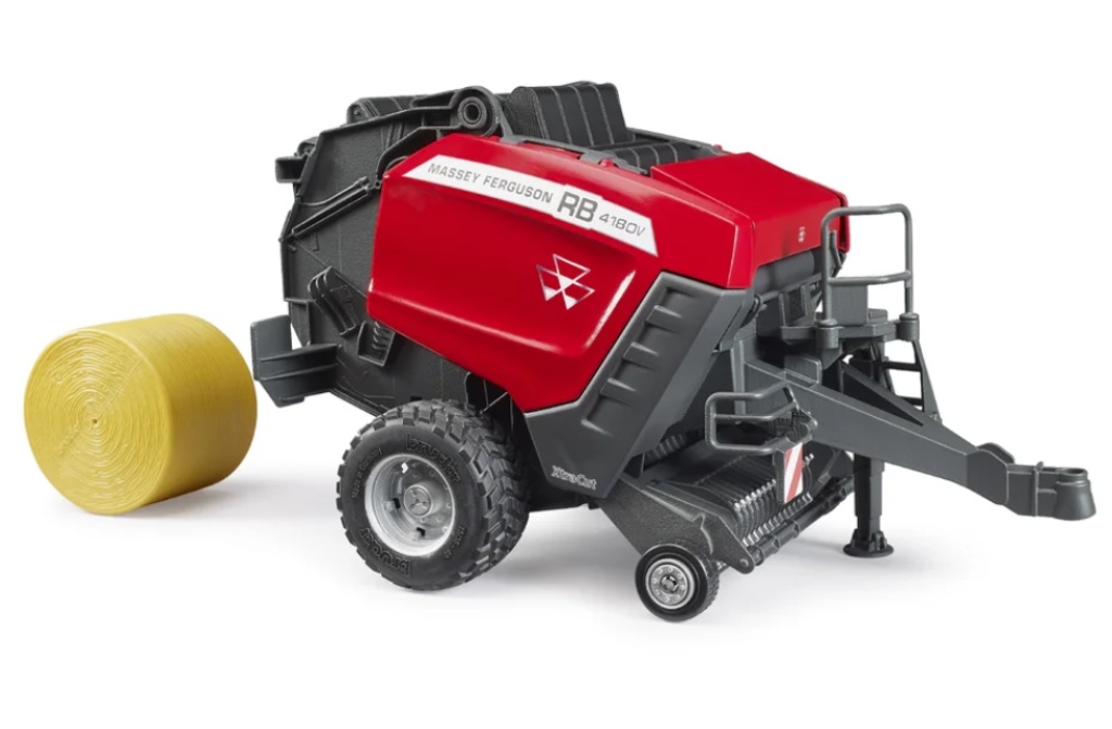 Bruder 2039 Lis na kulaté balíky Massey Ferguson RB 4180V