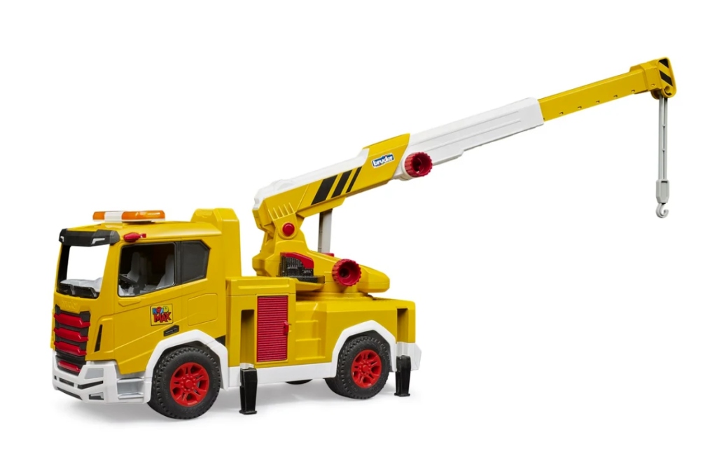 Bruder 3471 Nákladní žlutý jeřáb ROADMAX