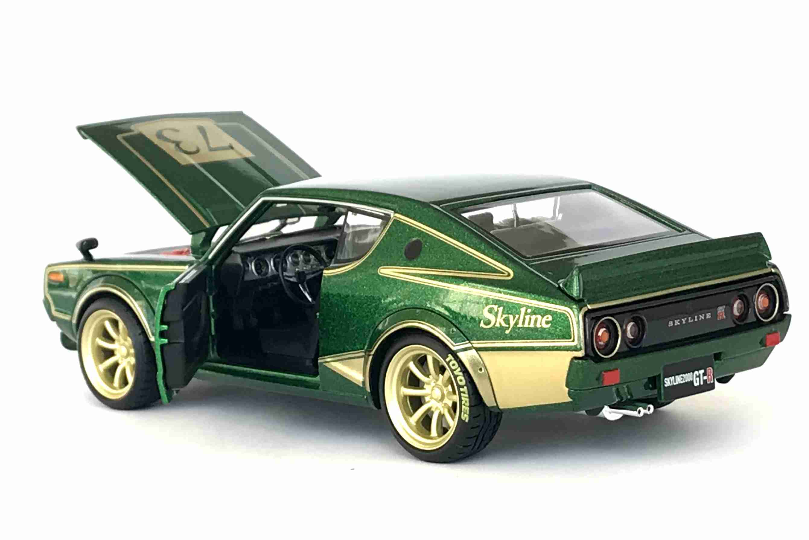 Maisto Nissan Skyline 2000GT-R (KPGC 110) 1973, zelený 1:24
