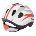 Nexelo Cyklistická dětská helma Funny, bílo-červená vel.S (52-56 cm)
