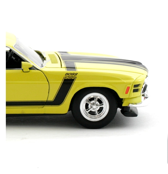 Welly Ford Mustang Boss 302 (1970) Žlutý 1:24