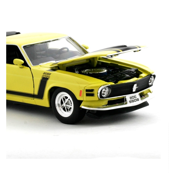 Welly Ford Mustang Boss 302 (1970) Žlutý 1:24
