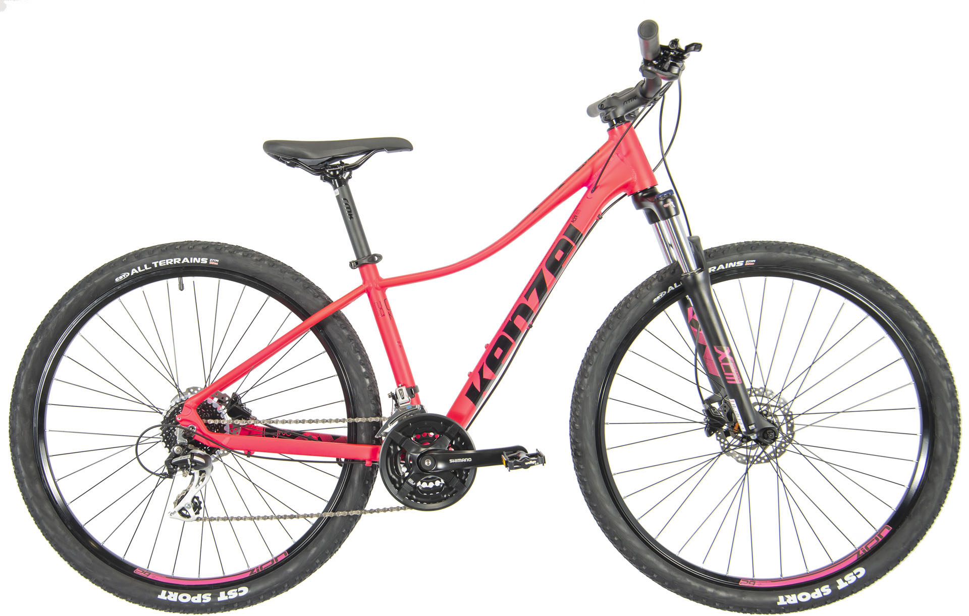 Kenzel Q KJU 100 woman Horské dámské kolo 29" růžovo-černé (rám 18")