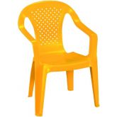 Dětská plastová židlička - Žlutá