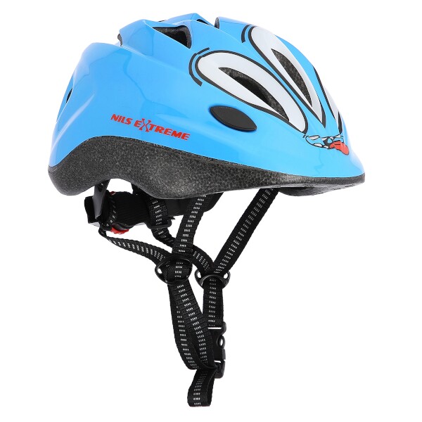 Nils MTV65 Dětská cyklistická přilba, Modrá, vel.M (52-56 cm)