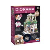 Buki Dřevěná 3D stavebnice Diorama Květinářství s LED osvětlením