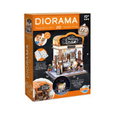 Buki Dřevěná 3D stavebnice Diorama Pekařství s LED osvětlením