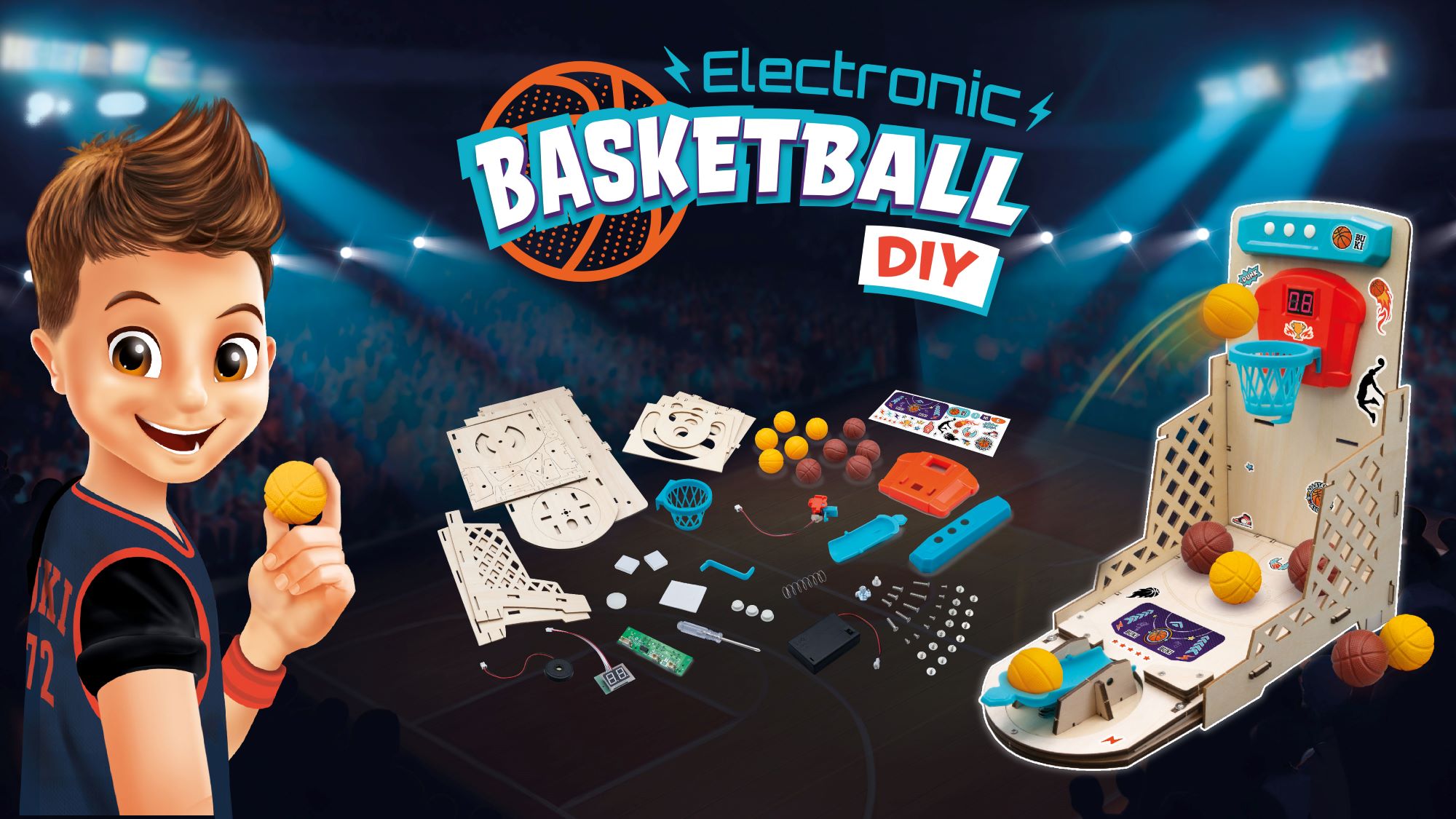 BUKI Elektronický basketbal - vyrob si sám