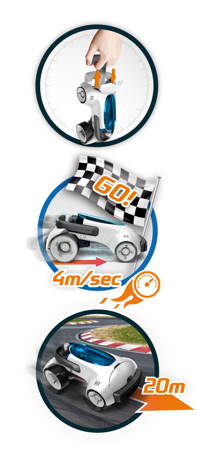 Buki Vzduchem poháněné auto AirRacing Car