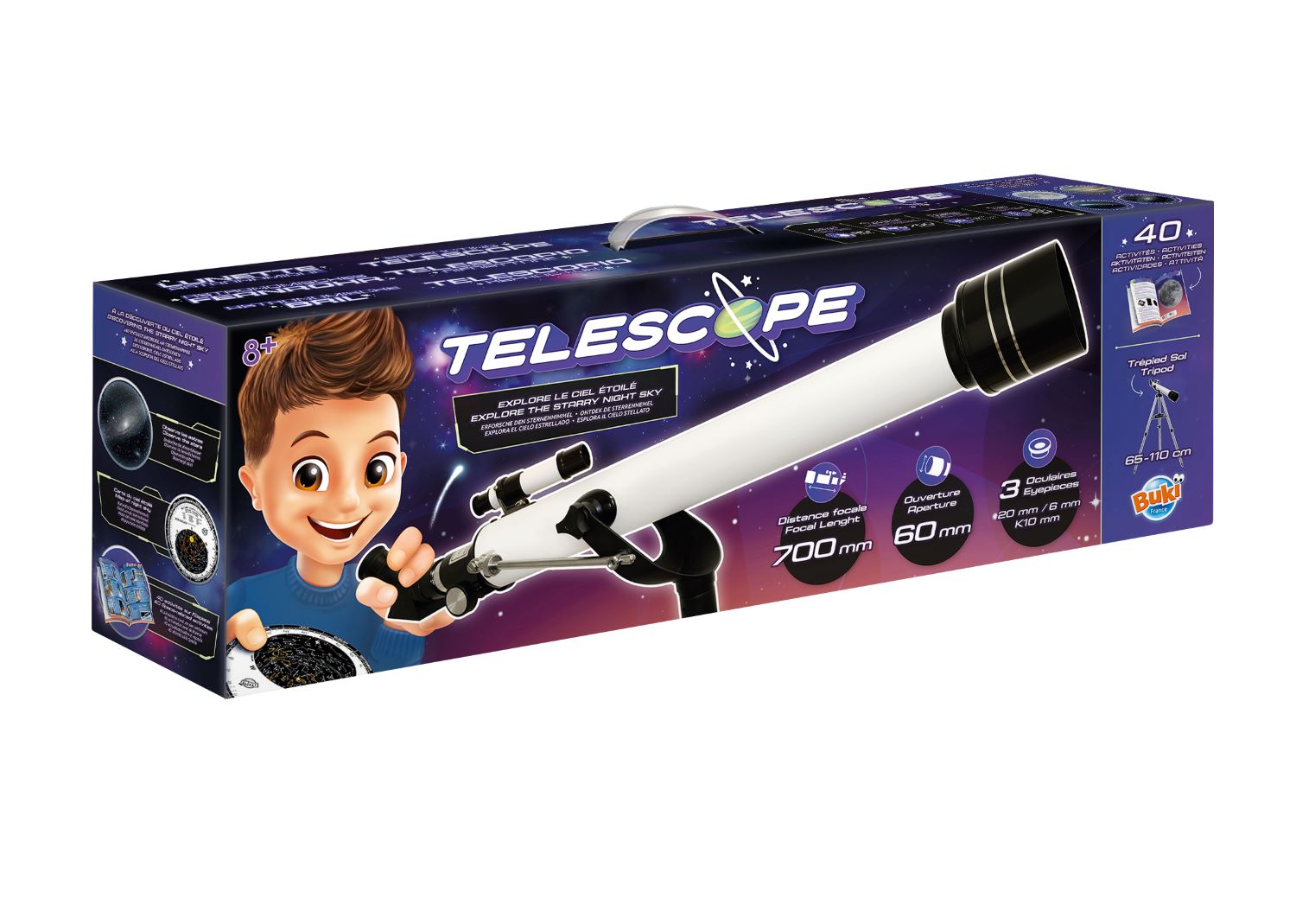 BUKI Astronomický teleskop 60x700mm 40 aktivit