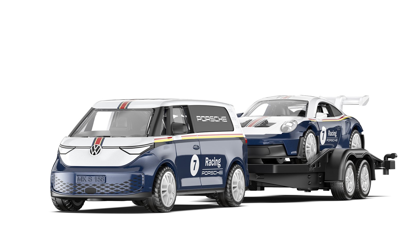 Siku Super - VW ID Buzz s Porsche 911 GT3 RS