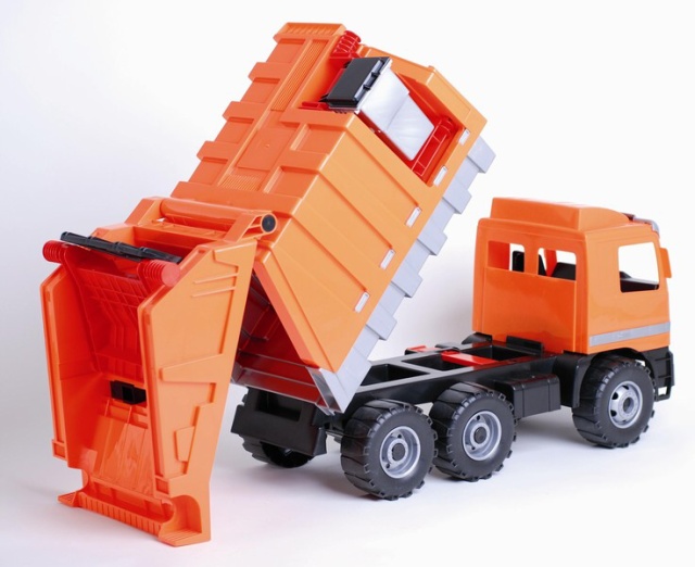Lena 2026 Mercedes popelářské auto 70 cm, Oranžové