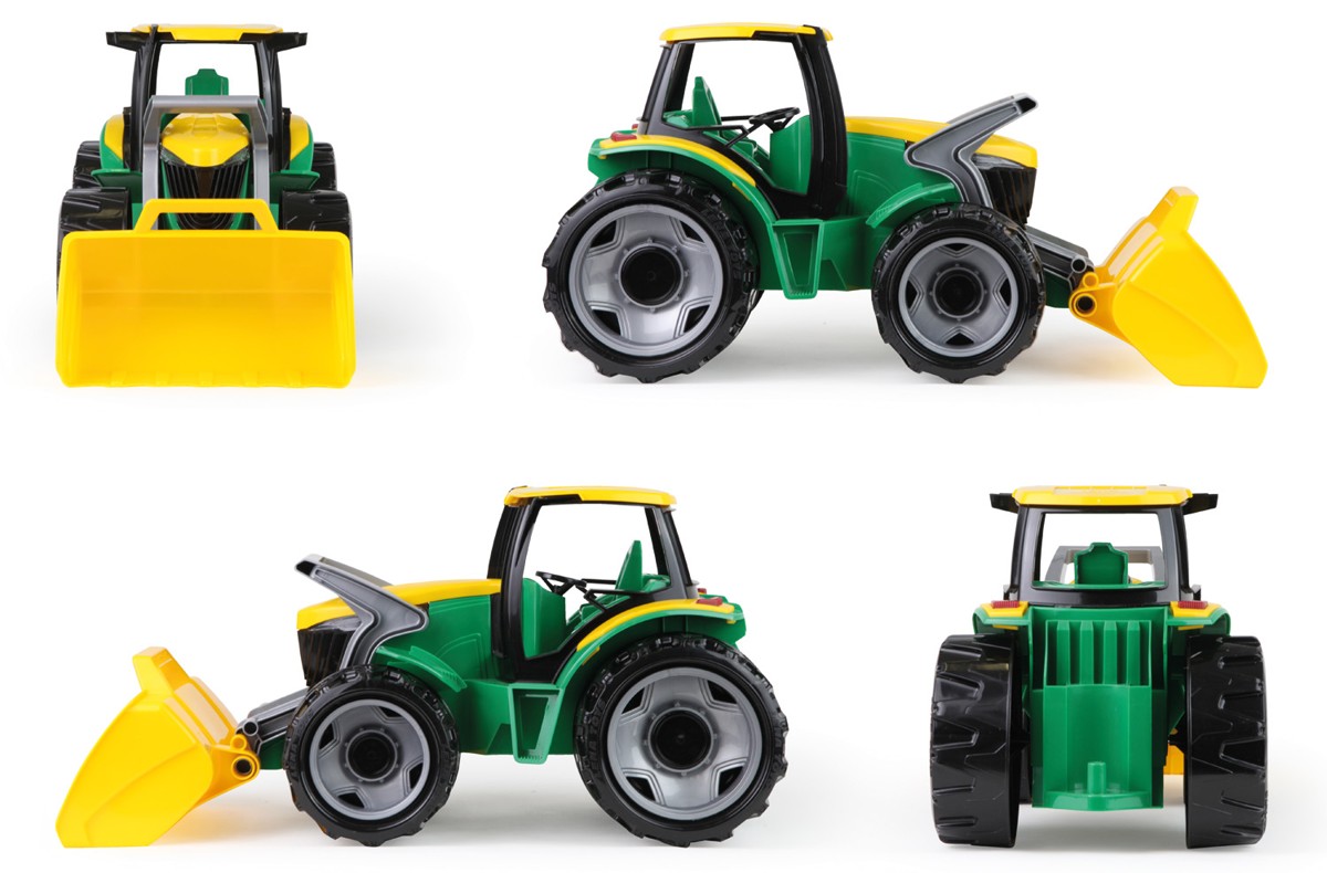 Lena Traktor se lžíci, zeleno žlutý