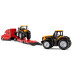 SIKU Super - Tahač Volvo VNL 860 s návěsem a JCB traktory