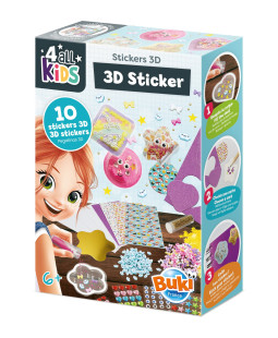 BUKI 4allKIDS Sada na výrobu 3D samolepek - motiv KAWAI