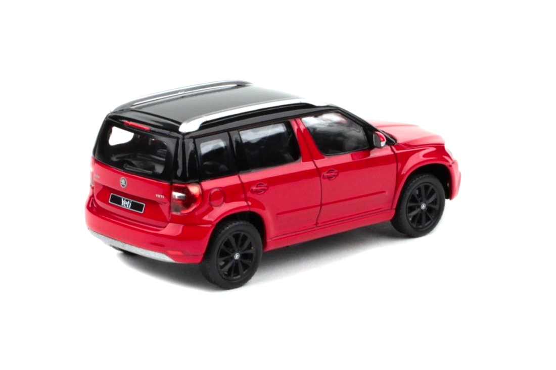 Abrex Škoda Yeti FL (2013) Červená Corrida Uni (černá střecha) 1:43