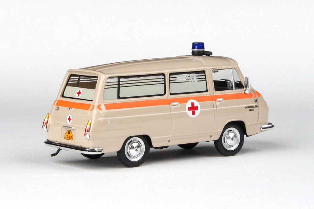 Abrex Škoda 1203 (1974) Sanitka Záchranná služba Praha 138, 1:43